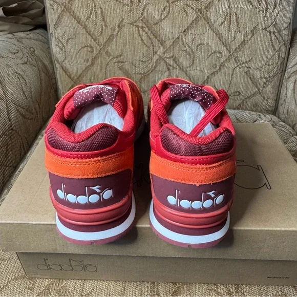 Diadora N92 Cherry Red Men's 9 Women’s 10.5 Running Classic Sneaker New‎